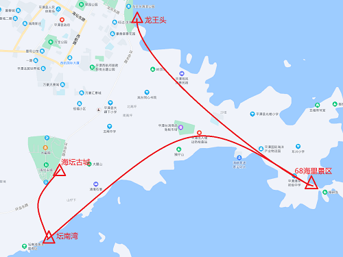 平潭岛旅游路线图
