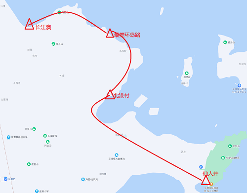 平潭岛旅游路线图
