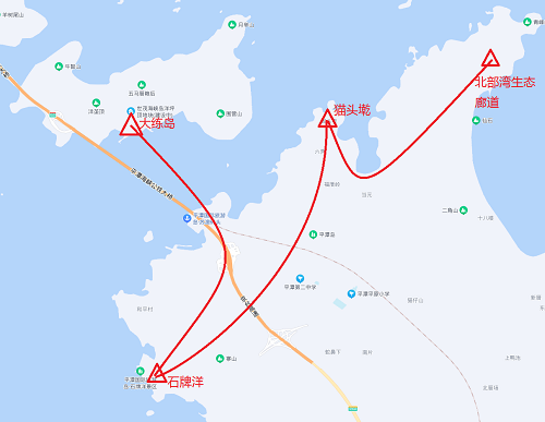 平潭岛旅游路线图