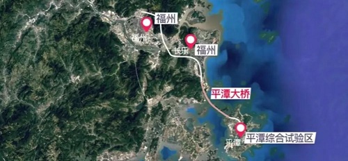 平潭海峡公铁两用大桥地图